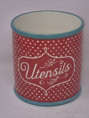 Pionner Women Polka Dot Utensils Crock